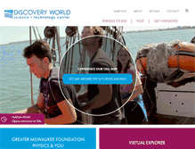 Tablet Screenshot of discoveryworld.org